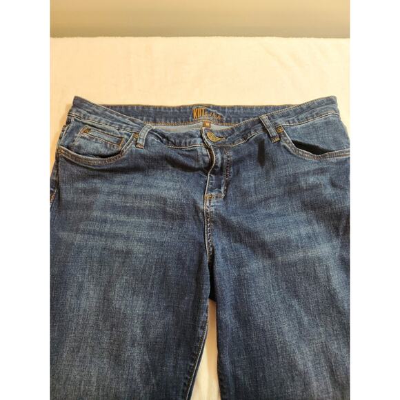 Kut From The Kloth Jeans Womens 16 Blue Straight Katy Boyfriend Whiskers - Picture 2 of 12